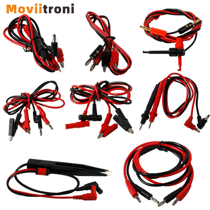 Multimeter Test Leads with Alligator Clips, Banana Plug Universal Cable, Crocodile Clip Test Wires
