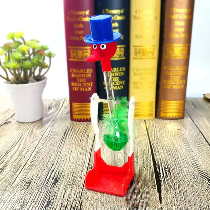 Creative Drinking Bird Liquid Motion Toy – Lucky Duck Bobbing Science Prank Desk Decoration Ornament & Gift for Home and Office
