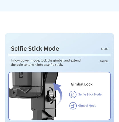 360° Rotation Gimbal Stabilizer & Selfie Stick – Tripod for iPhone & Smartphone Live Photography