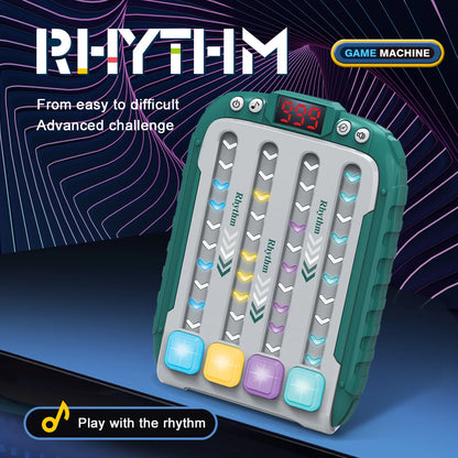 Electronic Music Reflex Game Console - Stress-Relief Puzzle Toy for Kids with Music Challenges, Brain Training, and Reaction Exercises