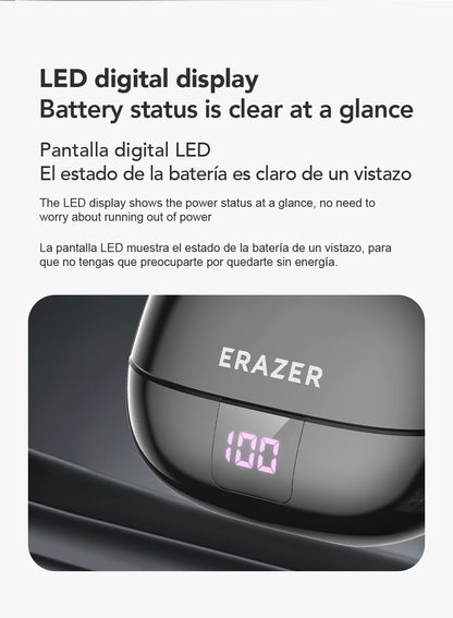 ERAZER XT66PRO Bluetooth Earphones – ASMR Headsets, DIY App, AI Translator, Wireless Earbuds with 13-Hour Battery Life & Display