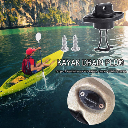 Universal Boat Drain Plug Kit – Bung for Dinghy, Kayak, Canoe, and Boat Water Infiltration Prevention Accessories