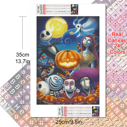 Disney The Nightmare Before Christmas Diamond Painting Mosaic – Sally & Jack Skellington Home Decor
