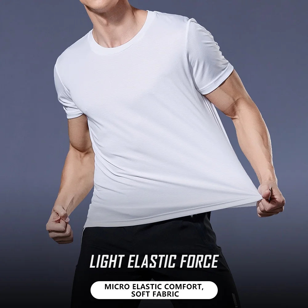 Men's Quick-Dry Sports T-Shirt - Lightweight Moisture-Wicking Short Sleeve Running & Gym Top