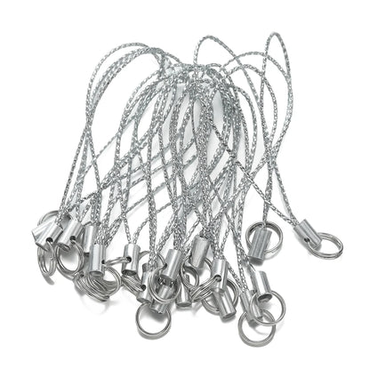 20/50pcs Polyester Lanyard Cord - Double Jump Ring Rope for Keychains, Phone Straps, DIY Crafts & Jewelry Making