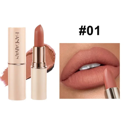 Deep Red Matte Lipstick – 8 Colors, Waterproof, Non-Stick Cup, Velvet Lip Balm, Dark Red Lipsticks for Easy Application