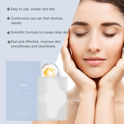 Salicylic Acid Nose Pore Strips - Hydrocolloid Blackhead & Pimple Removal Patches for Oil Control and Refined Pores