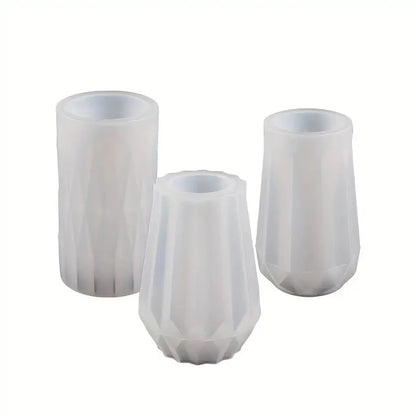 Crafts Planter Vases Silicone Molds - DIY Epoxy Plaster Flower Pot Mould, Resin Silicone Mold