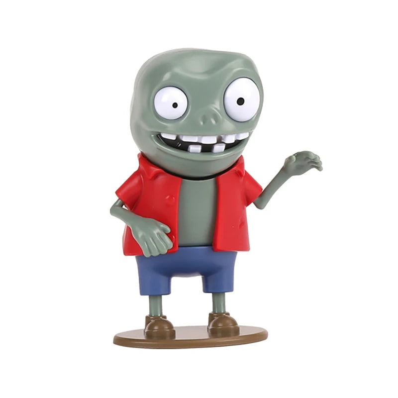 Plants vs Zombies Anime Action Figures – Peashooter & Pirate Zombie Model Set, Collectible Game Characters Kids Toy Gift Statue Figures
