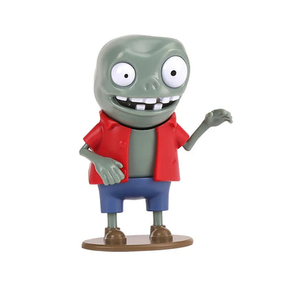 Plants vs Zombies Anime Action Figures – Peashooter & Pirate Zombie Model Set, Collectible Game Characters Kids Toy Gift Statue Figures
