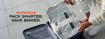 FLEXTAIL x VOLLYC EZYPACK 25L Vacuum Storage Bag — 85% Compression, Waterproof & Tear-Resistant Nylon for Travel & Camping