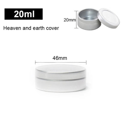 1/5/10pcs Empty Silver Aluminum Tins – 5-250ml Screw Top Round Containers for Candles, Spices & Storage