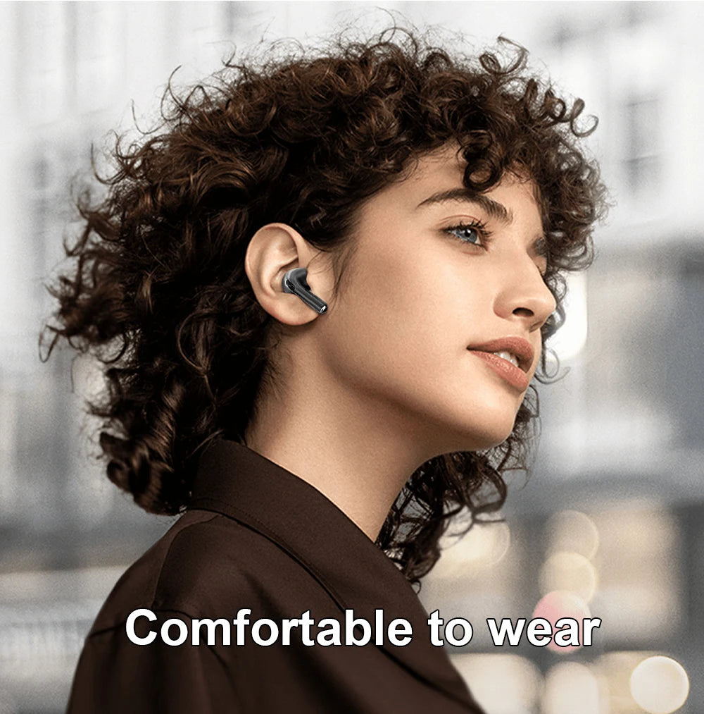 Thinkplus Wireless Bluetooth Earphones - ANC Noise Reduction, HD Mic Call & Gamer Earbuds with LED Touch Screen Control