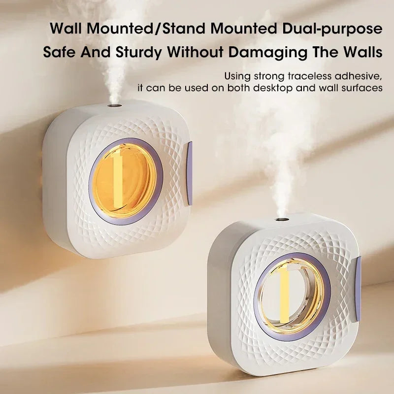 Smart Aroma Diffuser & Air Purifier - Digital Display, 4 Gears, USB Charging, Wall Mount or Tabletop for Living Room