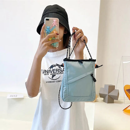 Fashion Mini Waterproof Messenger Bag: Small Square Travel Bag for Men and Women - Casual Shoulder Crossbody Mobile Phone Bag