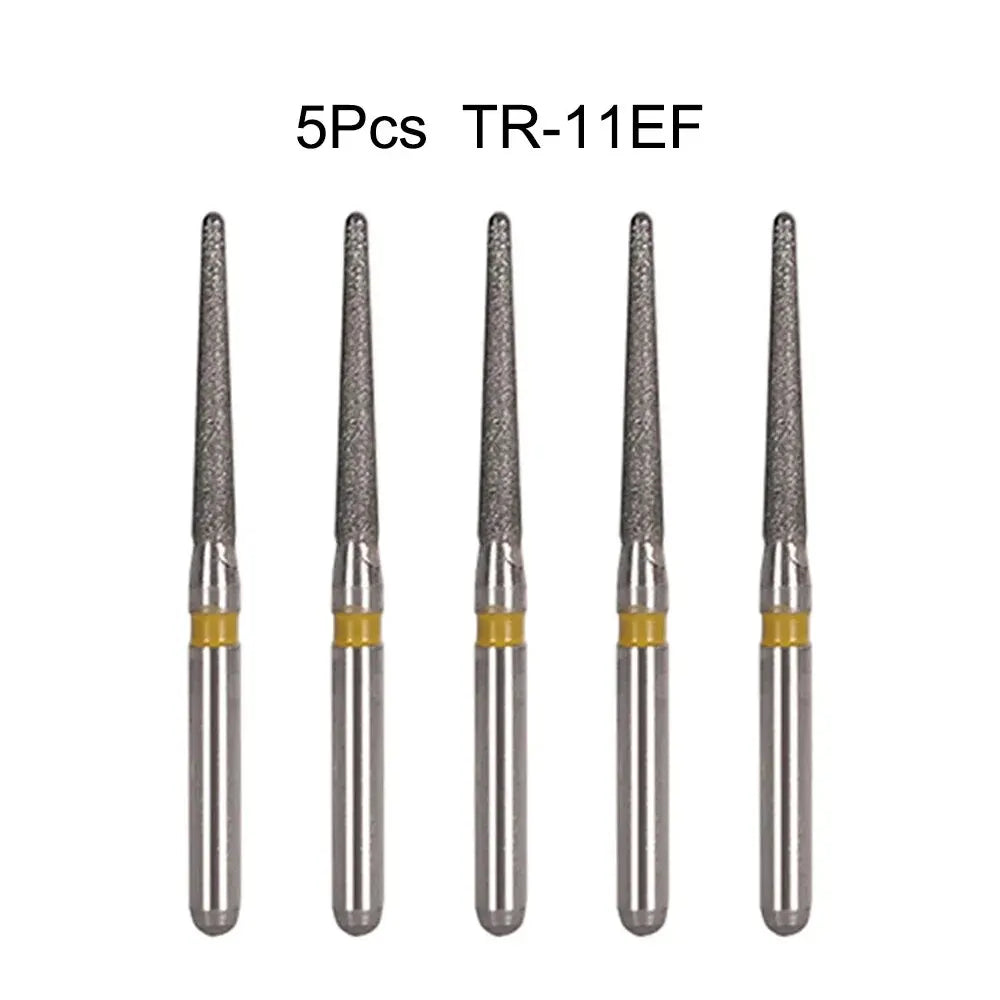 5pcs Dental Diamond Burs Drill FG 1.6mm – High-Speed Handpiece Burs for Polishing & Whitening