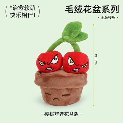 Plants vs. Zombies 2 Plush Toys - Sunflower and Peashooter Potted Plant Dolls, Soft Pillow Toys and Gifts for Teens