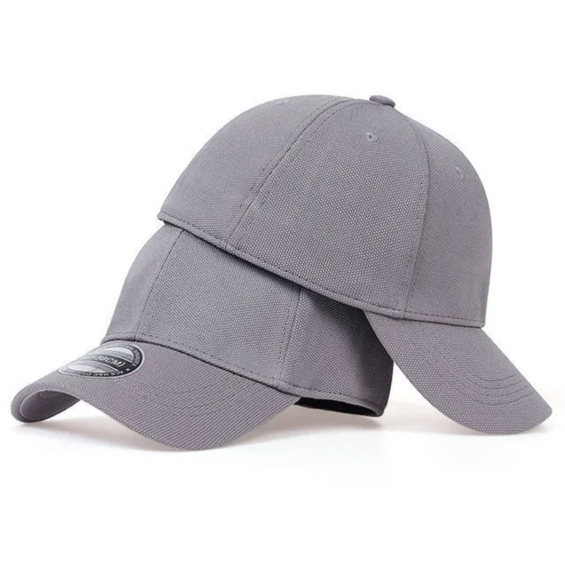 Men's Baseball Cap - Breathable Mesh Fitted Trucker Hat for Outdoor Sports & Sun Protection