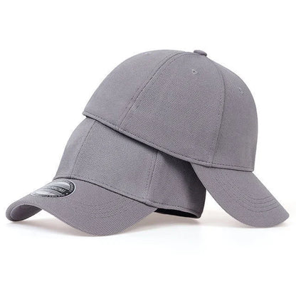 Men's Baseball Cap - Breathable Mesh Fitted Trucker Hat for Outdoor Sports & Sun Protection