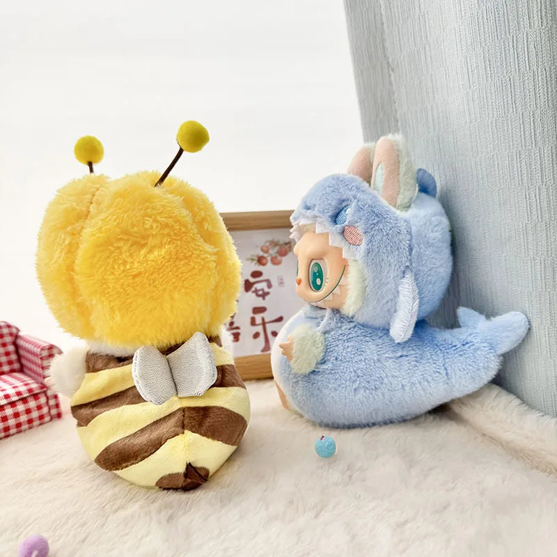 Cute Cartoon Green Dinosaur Outfit for Labubu Plush – Style Shark Macaron Clothes & Accessories