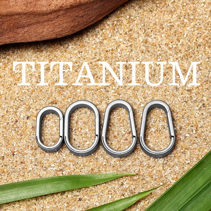 Luxury Titanium Key Ring Quickdraw — Lightweight EDC Carabiner Keychain for Men & Women