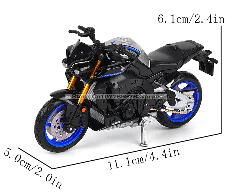 Maisto 1:18 Alloy Motorcycle Model – Yamaha MT-07/MT-10, Ducati, Kawasaki, KTM, Suzuki, BMW
