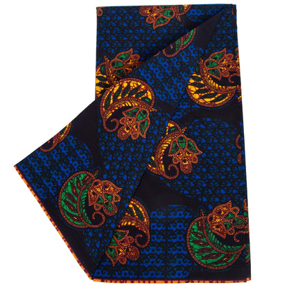 Fashion Ankara African Wax Fabric - 100% Cotton Real Wax Pagne for Long Dresses, Sewing & Crafts