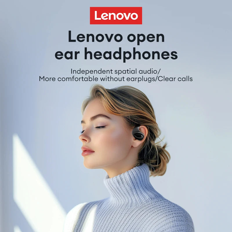 Lenovo X15 PRO Ⅱ OWS Bluetooth 5.4 Earphones – Sport Earbuds with Ear Hook, HD HiFi Surround Sound Headphones