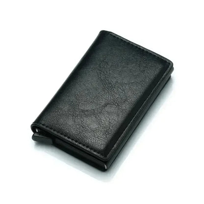 Slim RFID Aluminum Carbon Fiber Men’s Wallet – Slim Business Card & Credit Card Holder Case