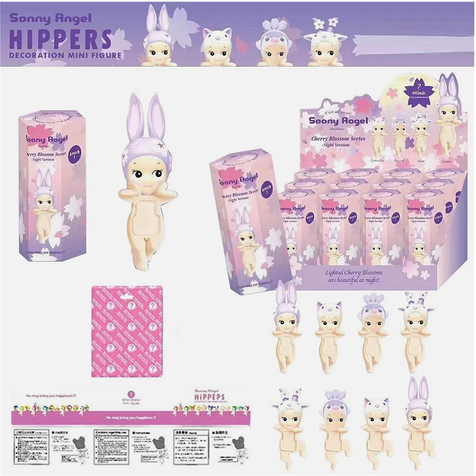 Angel Doll Cherry Blossom Night Series Blind Box | Hippers Action Figure Phone Ornament Gift