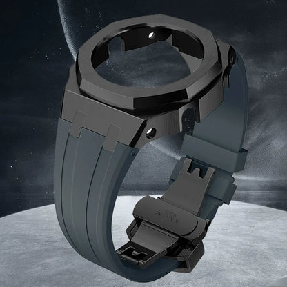 Gen4 Mod Kit for Casioak GA2100/2110 – Metal Bezel, Rubber Watch Case & Stainless Steel Strap