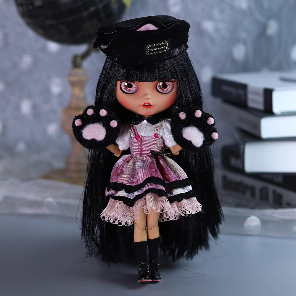 ICY DBS Blythe 1/6 BJD Doll – 30cm Tan Skin Matte Face Jointed Body, Anime Girl Toy Gift