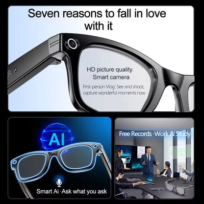 800W AI Smart Camera Glasses – Men Color-Changing Smart Sunglasses, Photo & Video Recording, Translation, Waterproof Call & Smart Wearable Eyewear