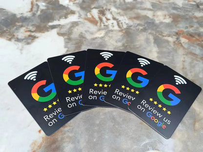 13.56MHz NFC Google Review Sticker - 10CM Programmable Acrylic NFC 215 Table Sticker