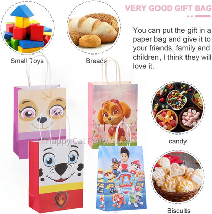 PAW Patrol Birthday Gift Bags – Skye & Paw Patrol Candy Party Favor Bags for Boys & Girls Party Supplies & Treat Packaging