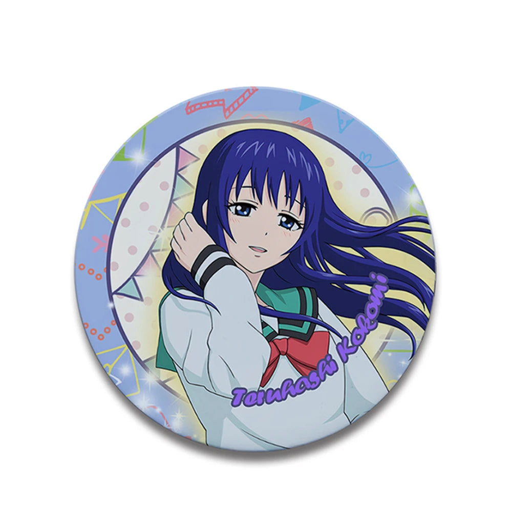 Saiki K Anime 58mm Badge Pin - Saiki Kusuo & Teruhashi Kokomi Cosplay Tinplate Brooch Gift
