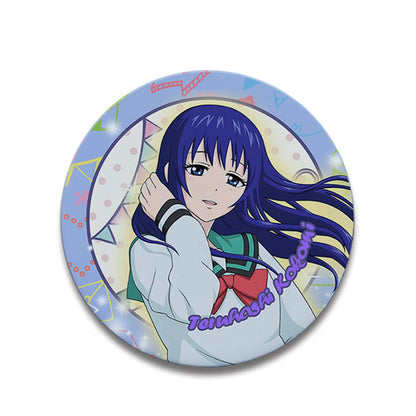Saiki K Anime 58mm Badge Pin - Saiki Kusuo & Teruhashi Kokomi Cosplay Tinplate Brooch Gift