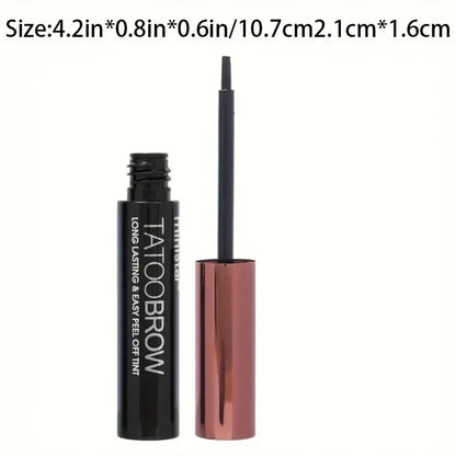 Tattoo Peel Off Eyebrow Gel Tint – Semi-Permanent, Waterproof, Transfer-Proof for Fuller, Defined Brows