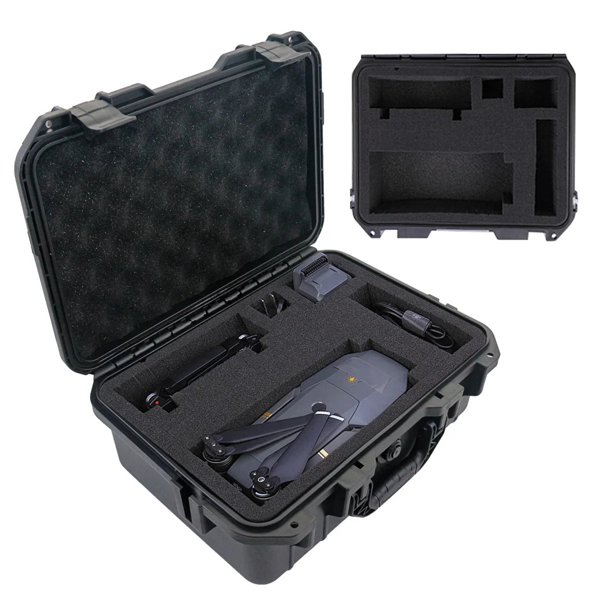 Waterproof Hard Tool Carry Case - Protective Storage Box with Pre-Cut Sponge Organizer for Equipment