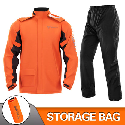 Waterproof Motorcycle Raincoat Suit – Men & Women Moto Raincoat Jacket & Pants Set for Bikers
