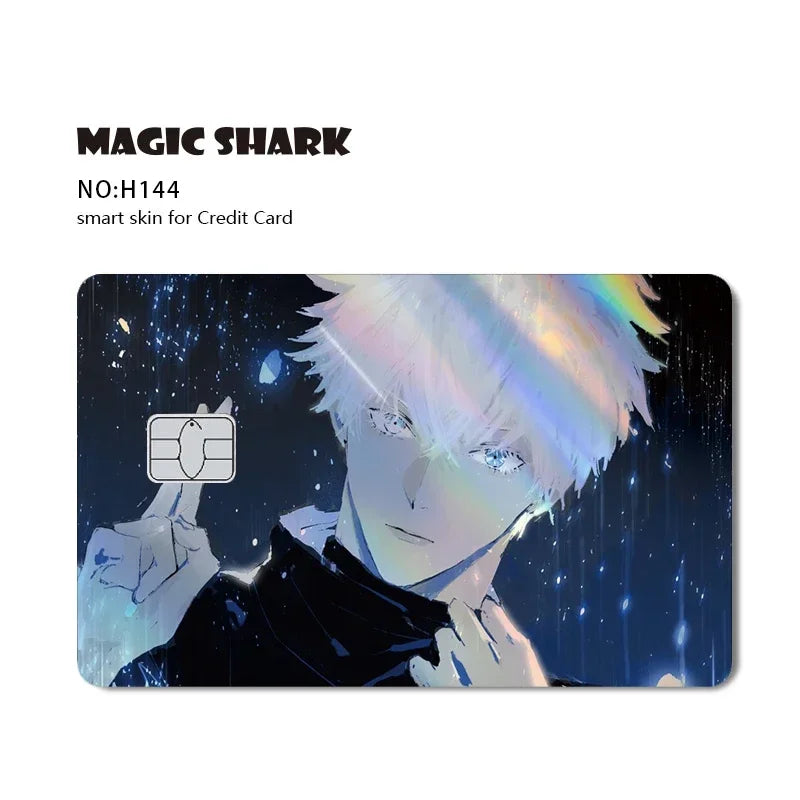 Magic Shark Evil FBI Holographic Laser Money & Card Sticker – Shiny Credit, Bank, Debit Film Cover