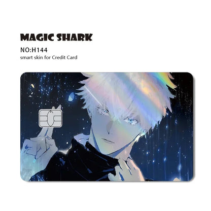 Magic Shark Evil FBI Holographic Laser Money & Card Sticker – Shiny Credit, Bank, Debit Film Cover