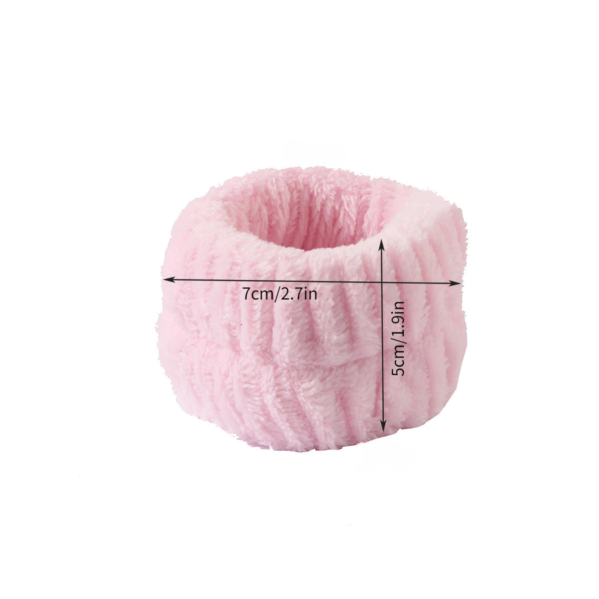 Sponge Spa Headband with Wristbands – Wide Padded Face Washing, Skin Care, Makeup Removal & Shower Headband for Women & Girls
