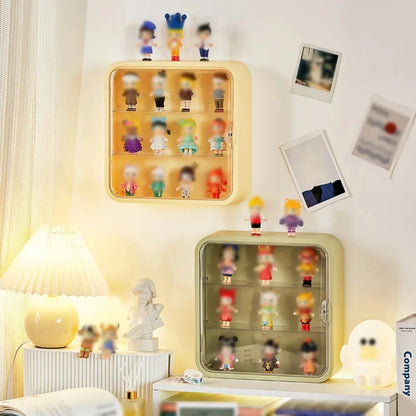 Wall-Mounted Acrylic Doll Storage Box – Dust-Proof Display Stand for Figures and Toys, Blind Box Organizer