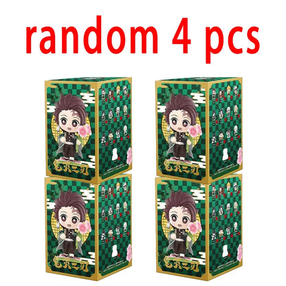 Anime Demon Slayer Blind Box Figures — 1-12pcs Tanjiro & Nezuko PVC Model Ornaments, Kids Christmas & Halloween Gift