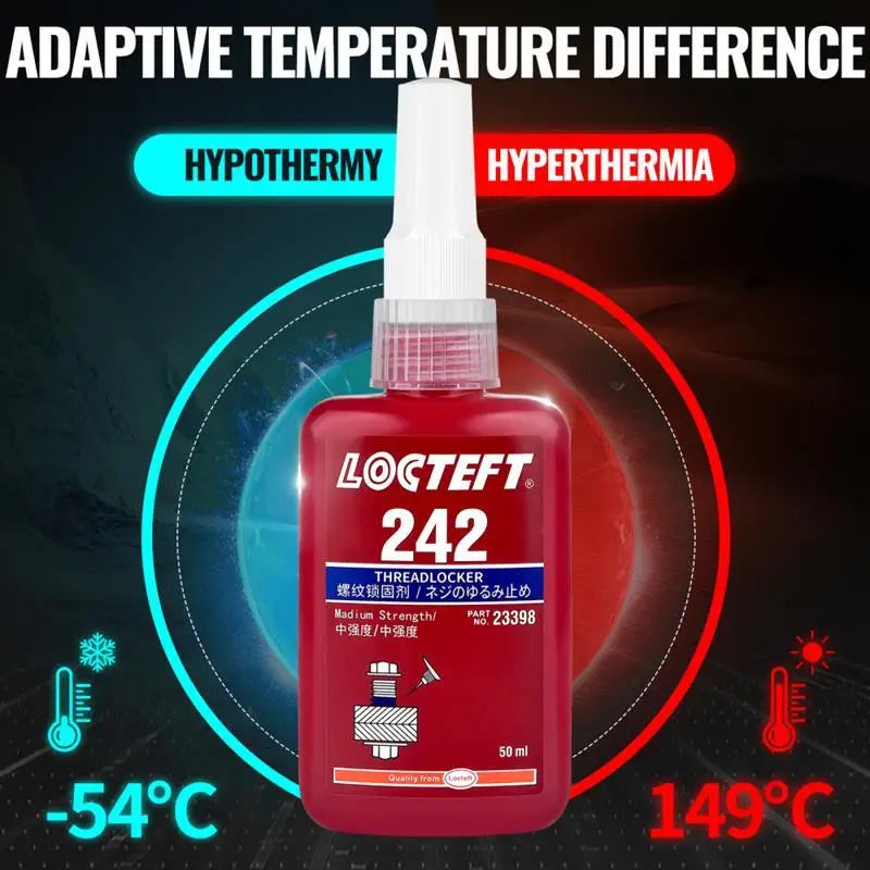 50ml Threadlocker Screw Glue — Fast-Curing, Anti-Loosening & Corrosion-Resistant Adhesive