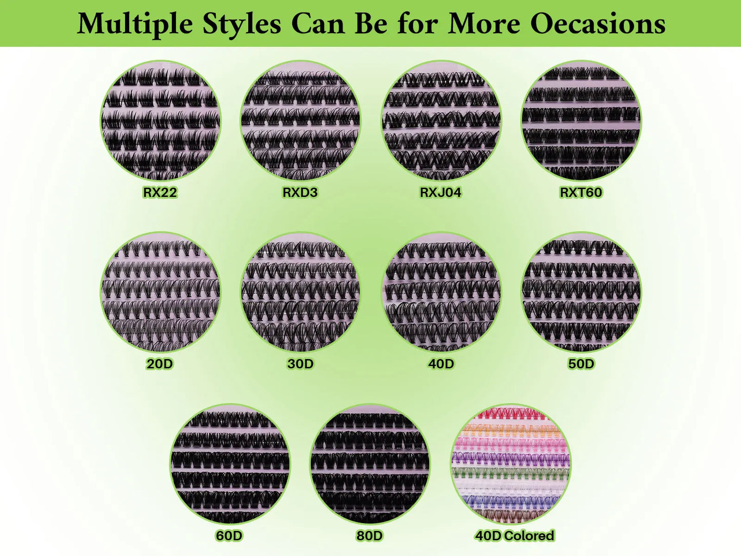 DIY Lash Clusters Book – D Curl Mega Volume Eyelash Extensions with Individual Lashes for Extensions