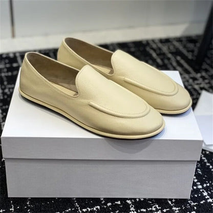 Lefu Soft Leather Shoes — Classic Fitted Silhouette with Circular Scalp Leather Lining