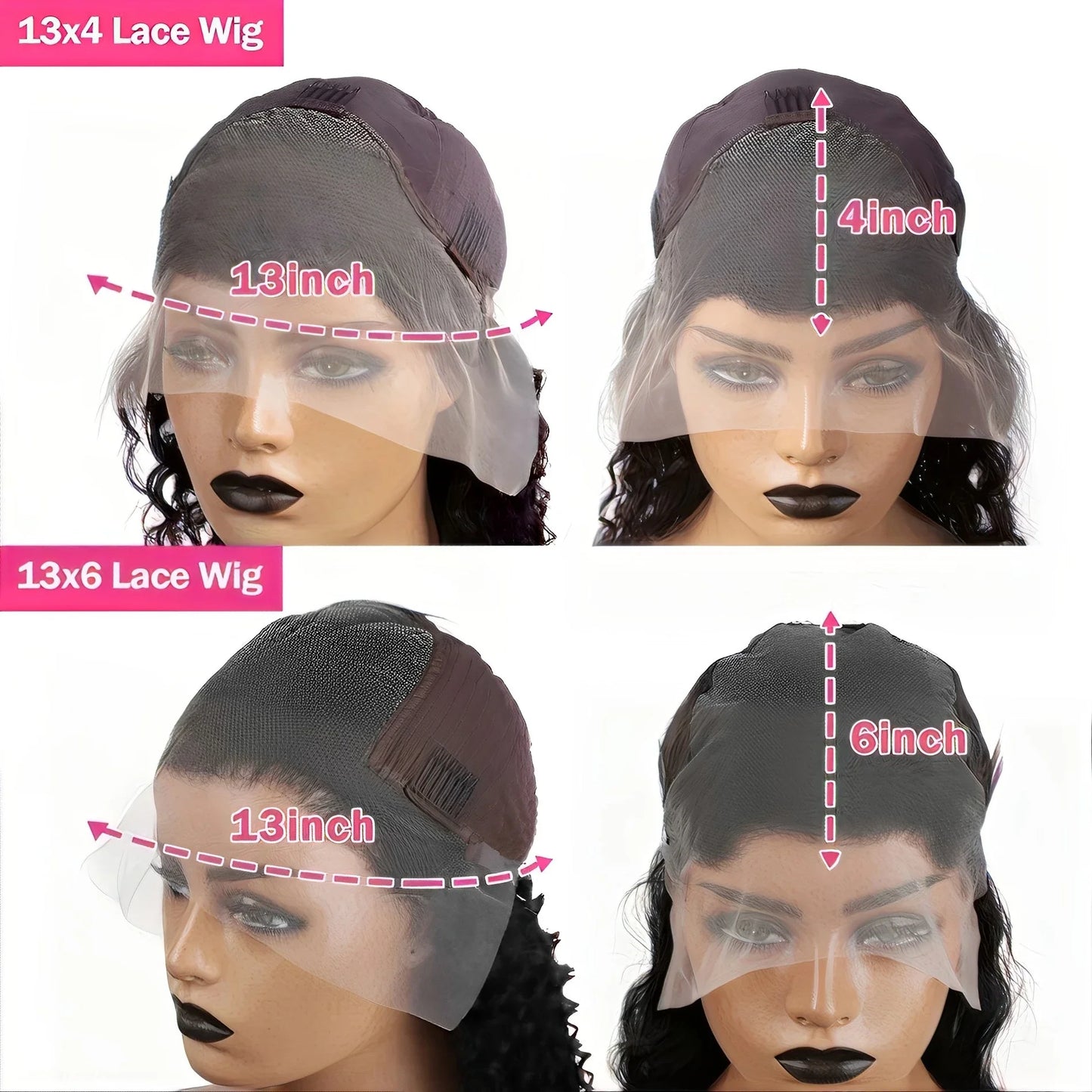 250% Density 13x6 HD Transparent Lace Frontal Bob Wig – Curly Deep Wave Human Hair, Pre-Plucked for Black Women