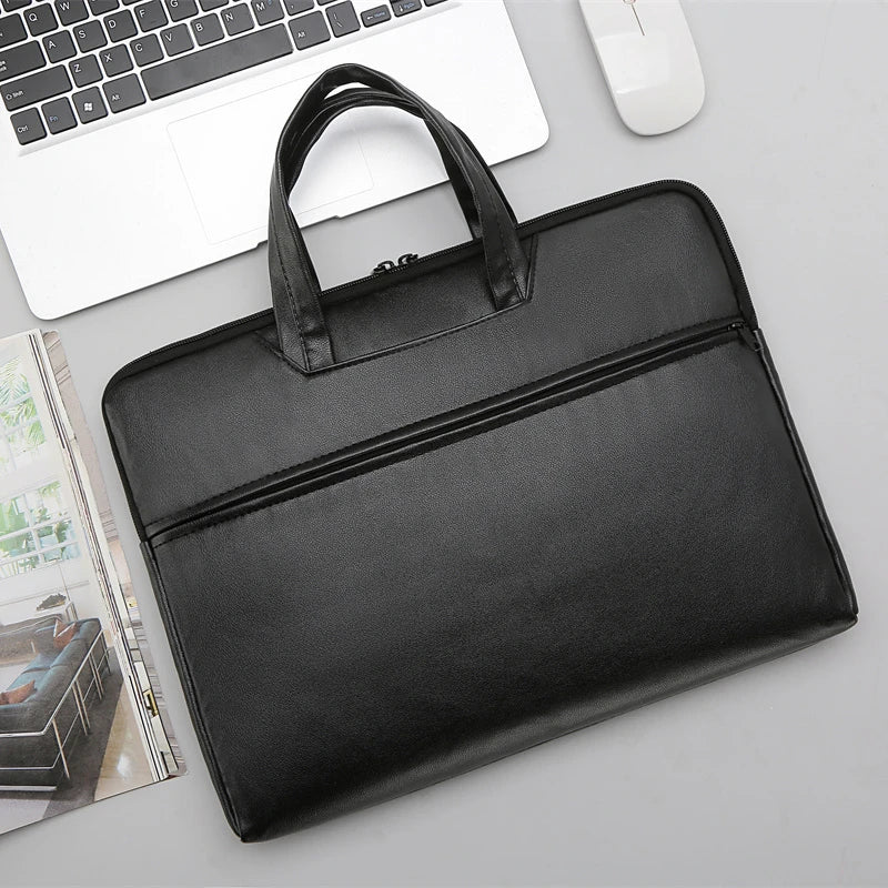 Men’s Large Capacity Handbag & Briefcase – Adjustable Crossbody & Shoulder Bag with Multiple Compartments